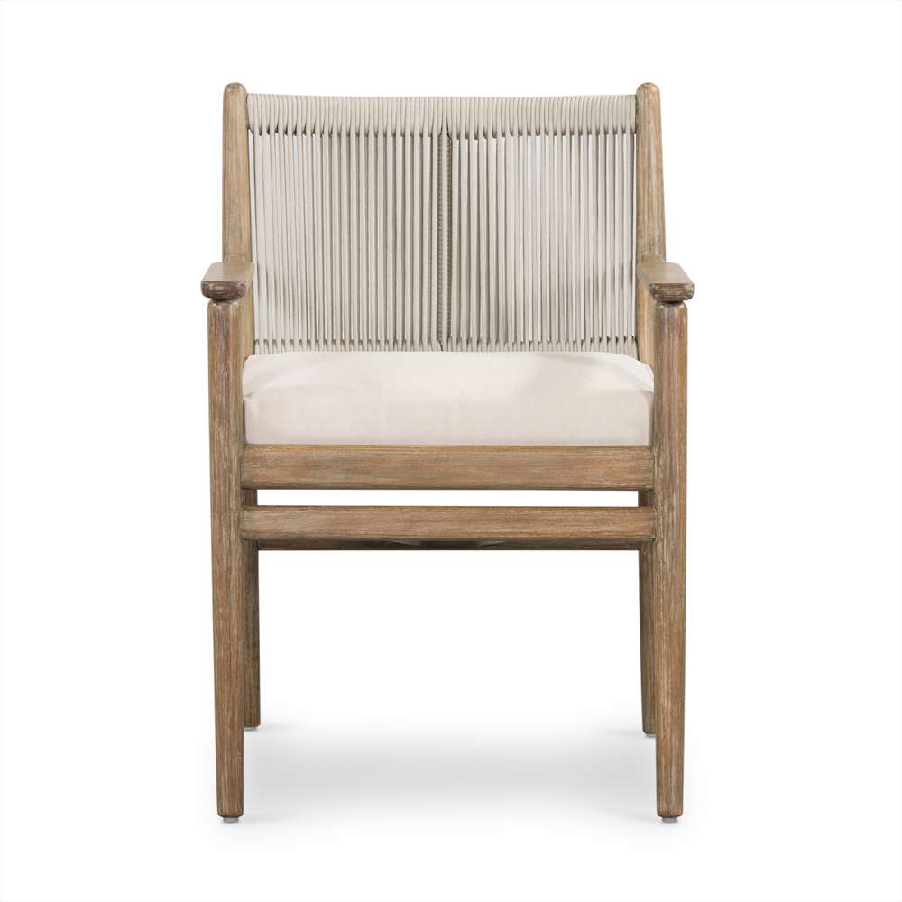 Four Hands - Halsted - Rosen Outdoor Dining Armchair-Natural - 227362-001 veiw 6