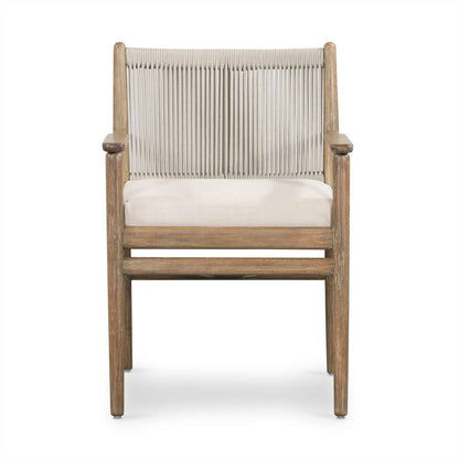 Four Hands - Halsted - Rosen Outdoor Dining Armchair-Natural - 227362-001 veiw 6