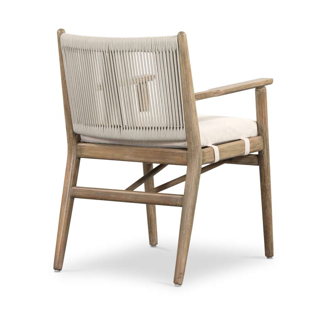Four Hands - Halsted - Rosen Outdoor Dining Armchair-Natural - 227362-001 veiw 7