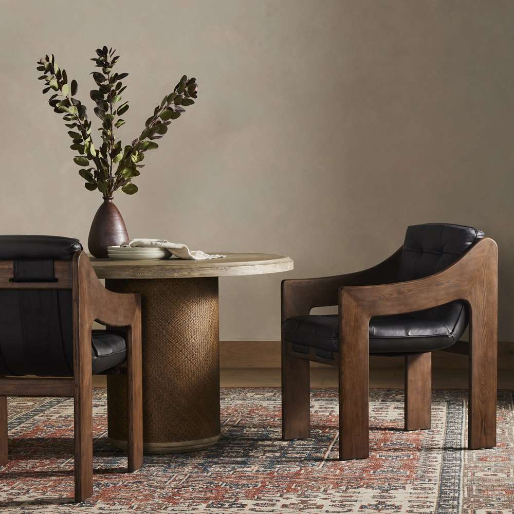 Four Hands - Halston Dining Armchair - Heirloom Black - 229431-002 veiw 5