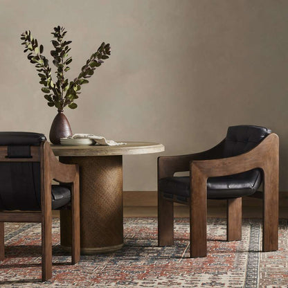 Four Hands - Halston Dining Armchair - Heirloom Black - 229431-002 veiw 5