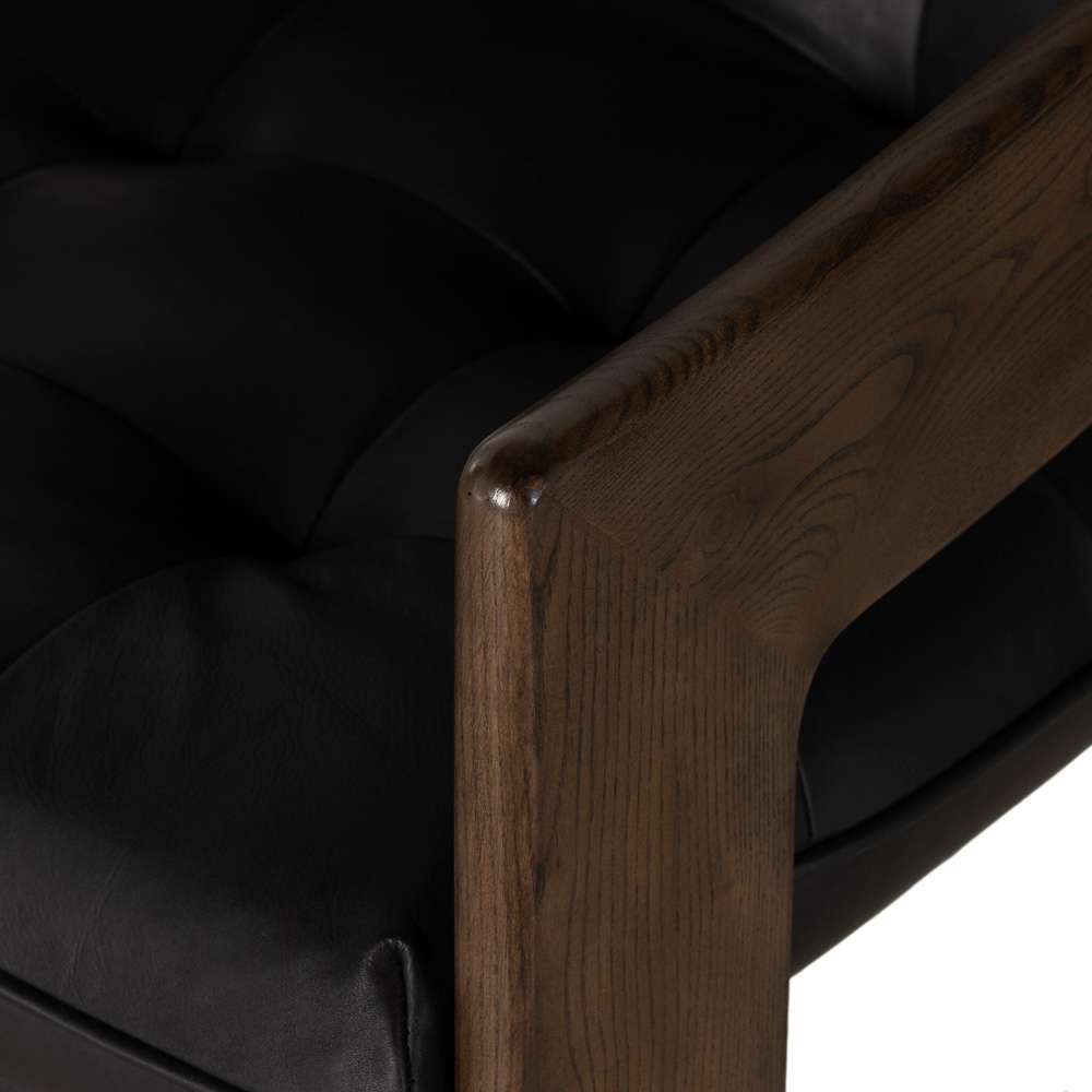 Four Hands - Halston Dining Armchair - Heirloom Black - 229431-002 veiw 9