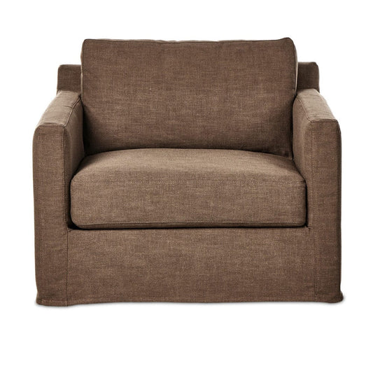 Four Hands - Hampton Slipcover Swivel Chair - Antwerp Cafe - 237989-003 view 1