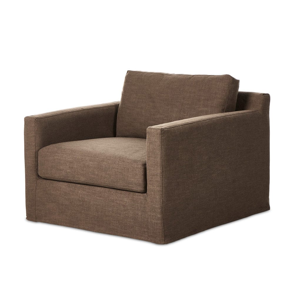 Four Hands - Hampton Slipcover Swivel Chair - Antwerp Cafe - 237989-003 view 2