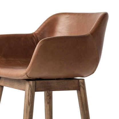 Four Hands - Hannah Swivel Bar Stool - Sonoma Chestnut - 237909-007 view 7