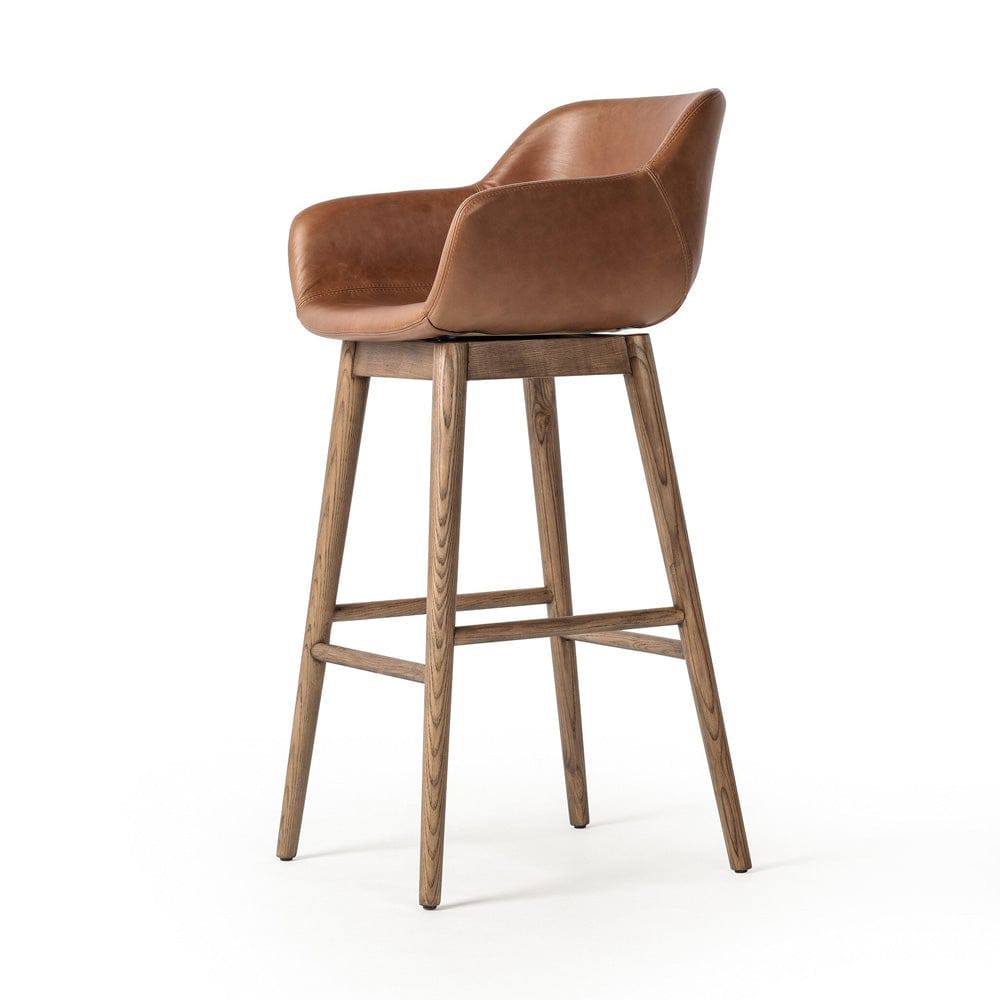 Four Hands - Hannah Swivel Bar Stool - Sonoma Chestnut - 237909-007 view 10