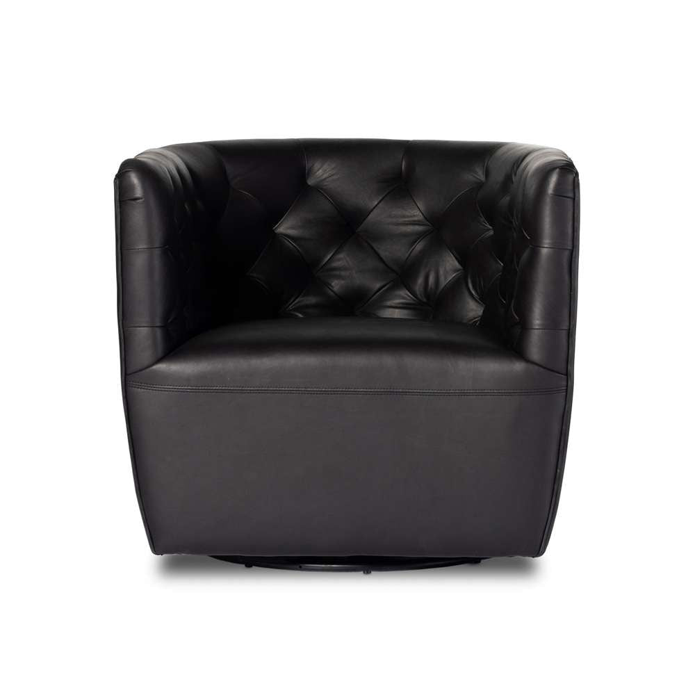 Four Hands - Hanover Swivel Chair - Heirloom Black - 106090-013 veiw 3