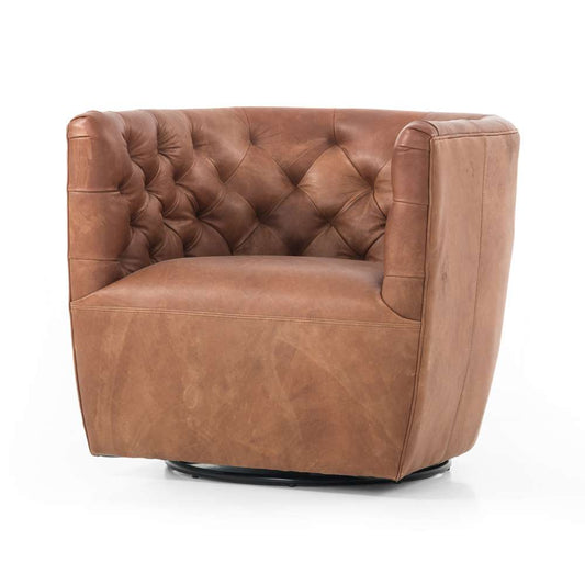 Four Hands - Hanover Swivel Chair - Heirloom Sienna - 106090-011 veiw 1