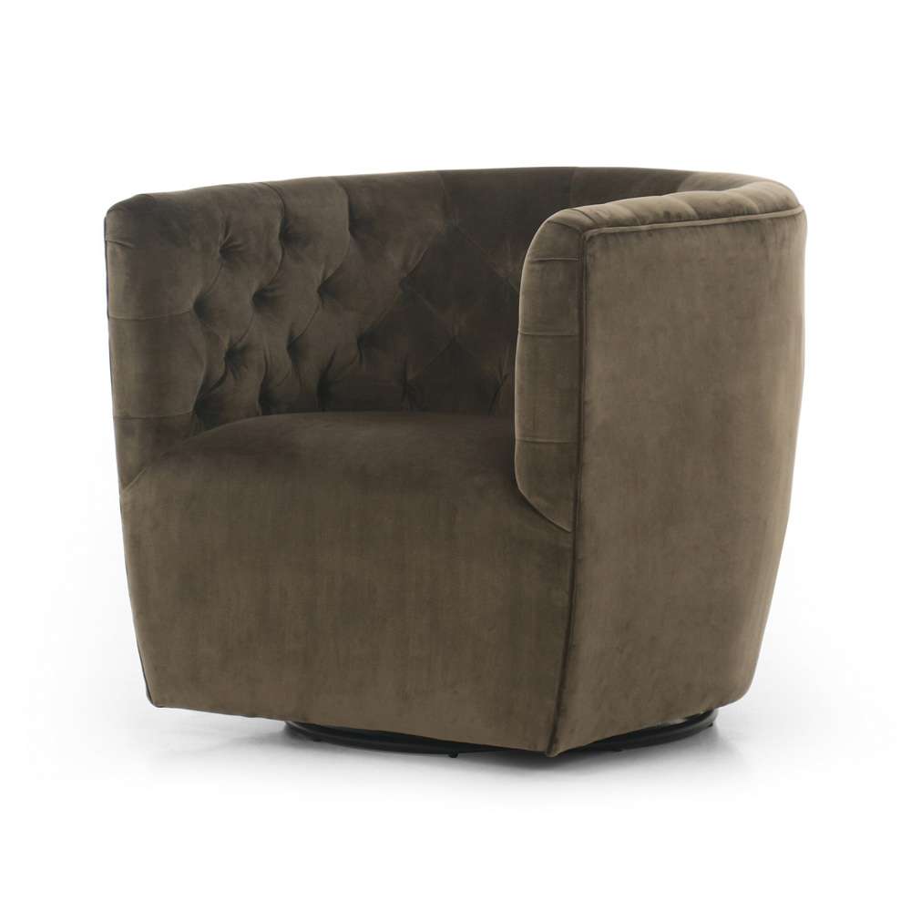 Four Hands - Hanover Swivel Chair - Surrey Olive - 106090-014 veiw 1