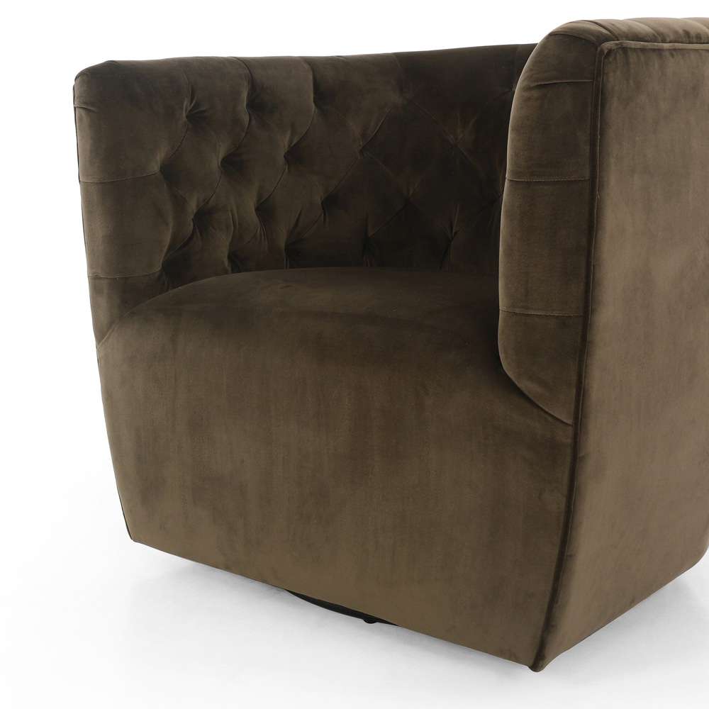 Four Hands - Hanover Swivel Chair - Surrey Olive - 106090-014 veiw 8