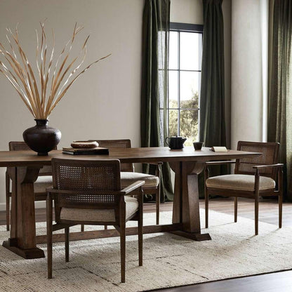 Four Hands - Harmon - Ashwin Dining Table - Brown Oak - 237910-001 veiw 12