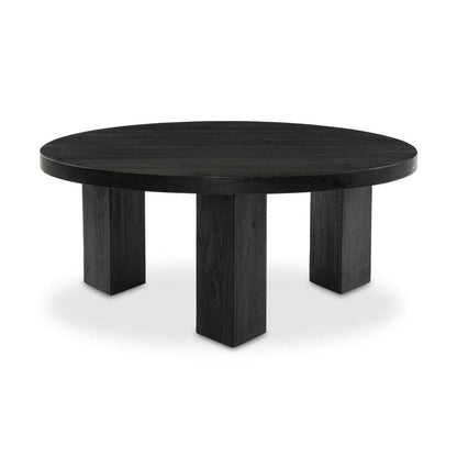 Four Hands - Harmon - Mesa Round Coffee Table - Ebony Parawood - 108601-004 veiw 1