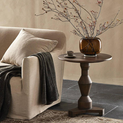 Four Hands - Harmon - Rivi End Table - Aged Belgium Bleach - 241391-001 veiw 11