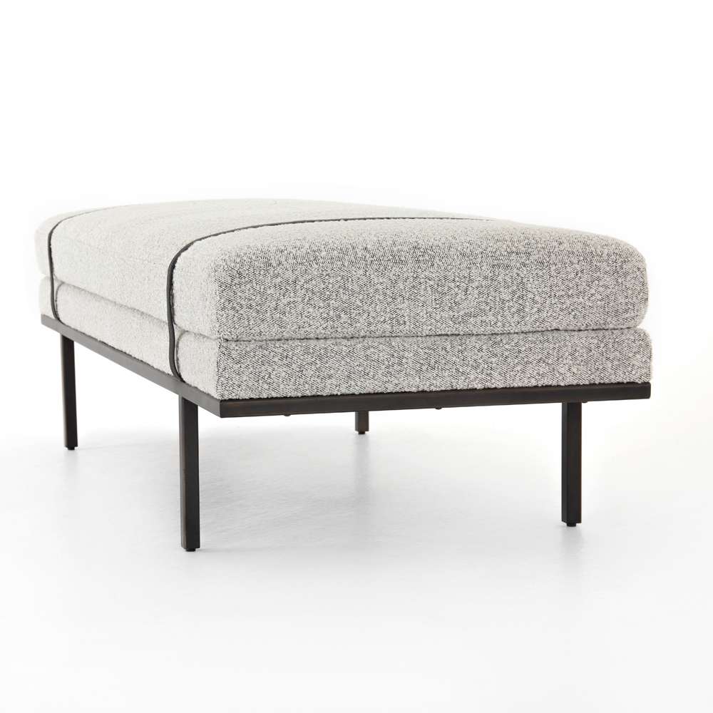 Four Hands - Harris Accent Bench - Knoll Domino - 108840-004 veiw 2