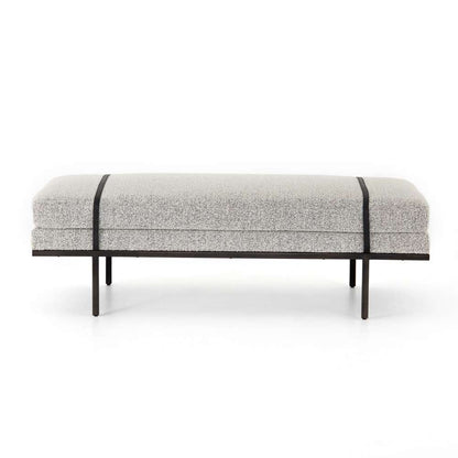 Four Hands - Harris Accent Bench - Knoll Domino - 108840-004 veiw 3