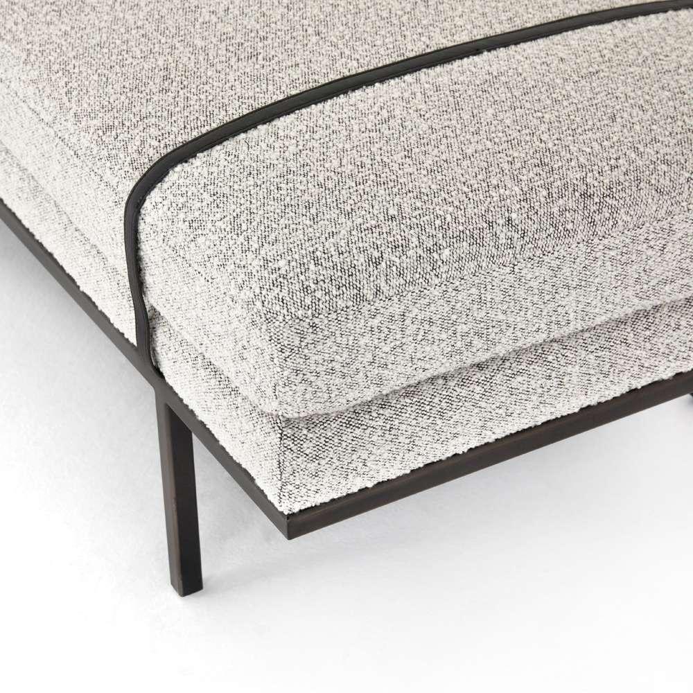 Four Hands - Harris Accent Bench - Knoll Domino - 108840-004 veiw 6