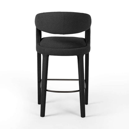 Four Hands - Hawkins Bar Stool - FIQA Boucle Charcoal - 230067-040 veiw 3