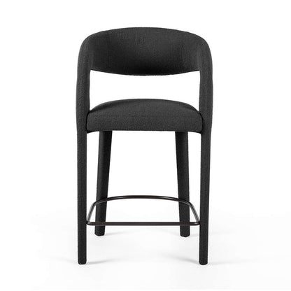 Four Hands - Hawkins Counter Stool - FIQA Boucle Charcoal - 230067-041 veiw 3