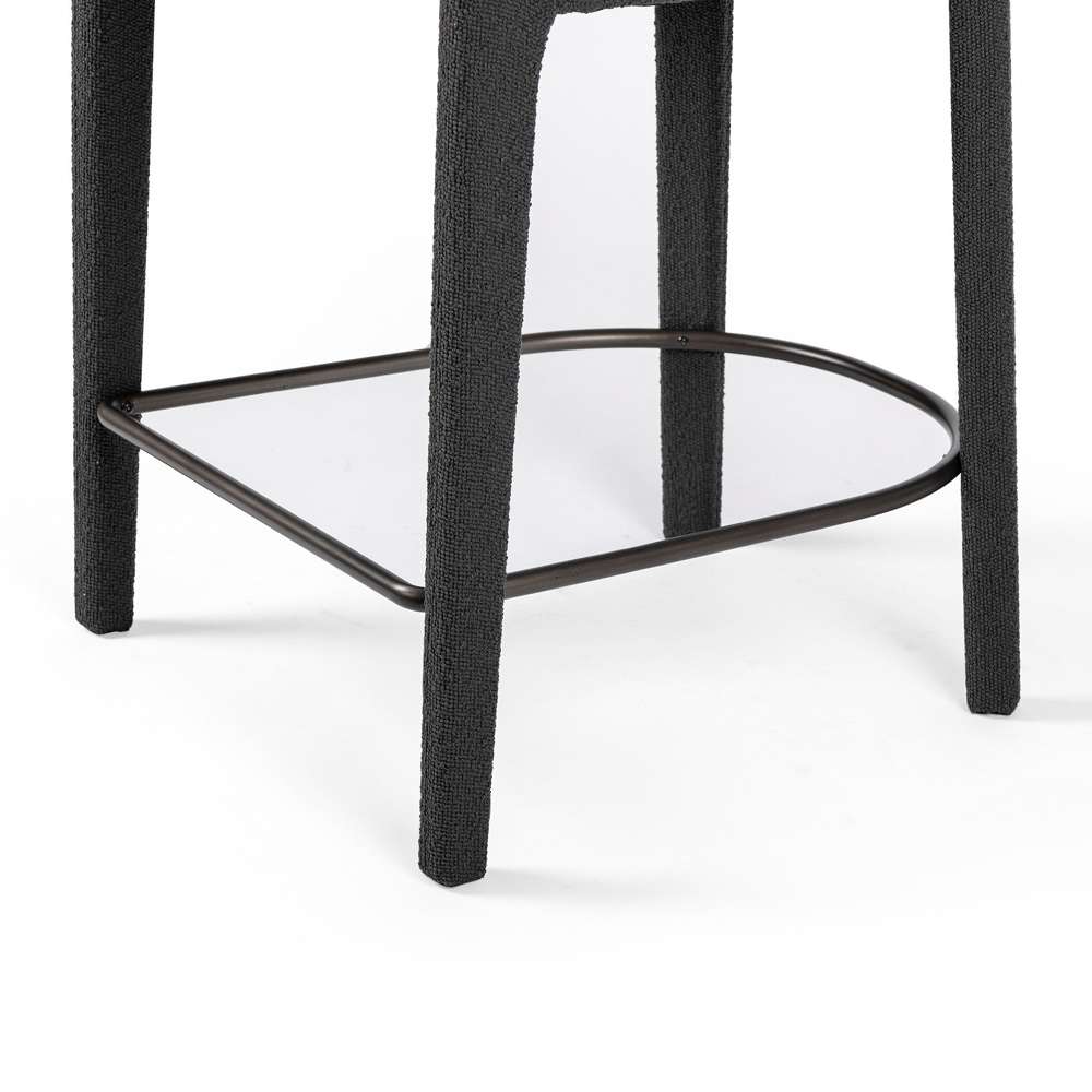 Four Hands - Hawkins Counter Stool - FIQA Boucle Charcoal - 230067-041 veiw 11