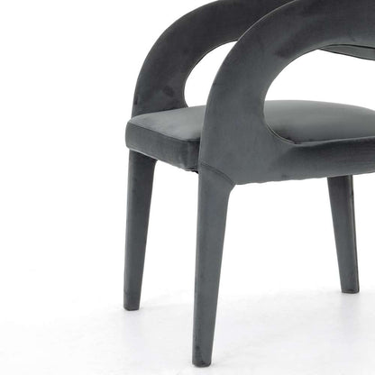 Four Hands - Hawkins Dining Chair - Charcoal Velvet - 223320-002 veiw 3