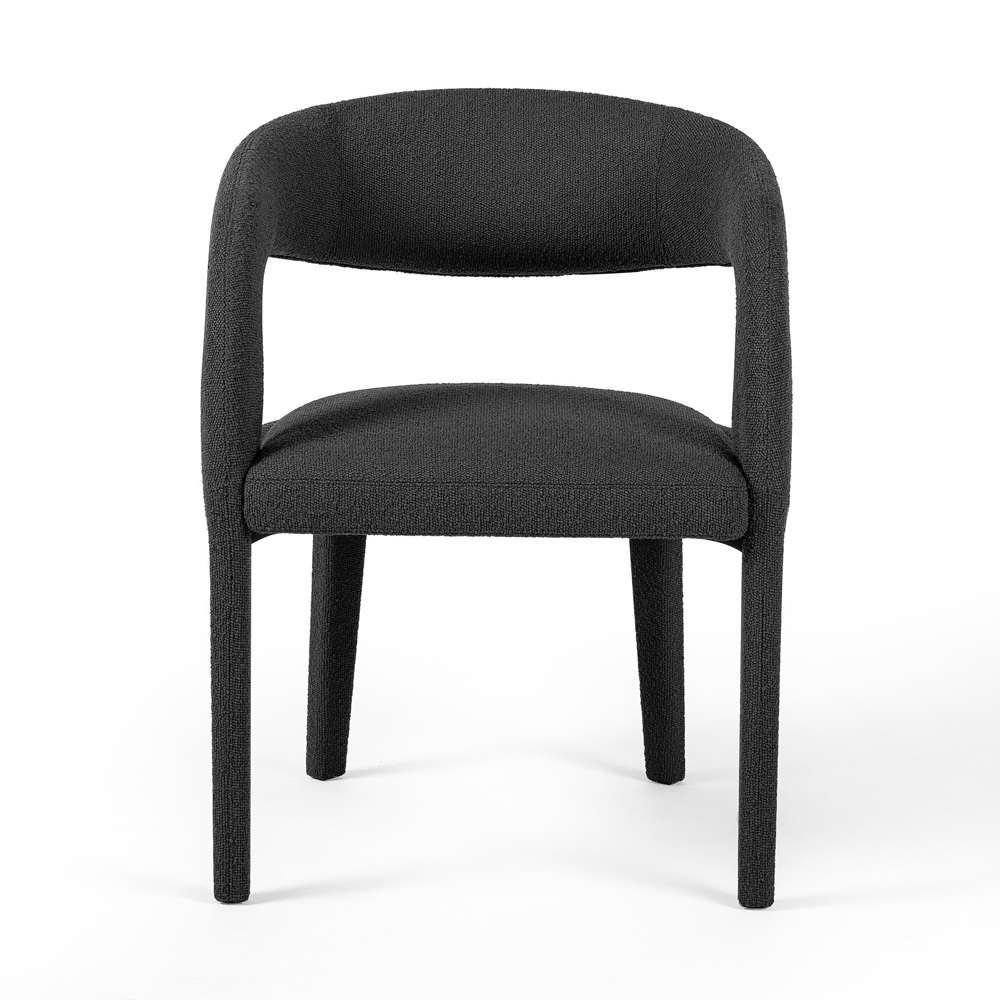 Four Hands - Hawkins Dining Chair - FIQA Boucle Charcoal - 223320-025 veiw 3