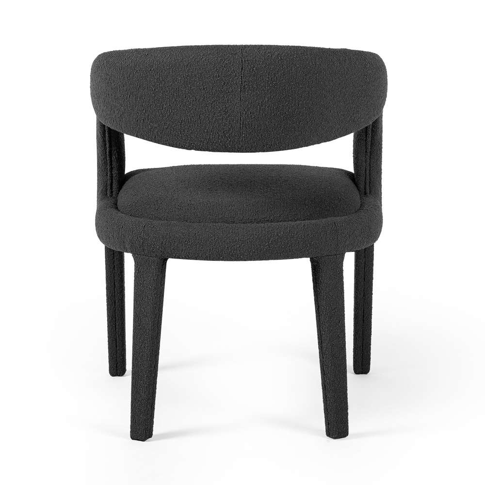 Four Hands - Hawkins Dining Chair - FIQA Boucle Charcoal - 223320-025 veiw 4