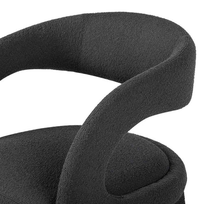 Four Hands - Hawkins Dining Chair - FIQA Boucle Charcoal - 223320-025 veiw 9