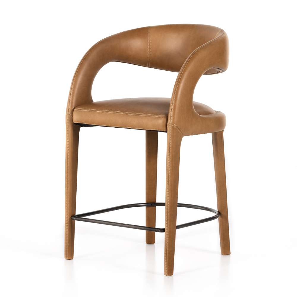Four Hands - Hawkins Stool - Butterscotch - Counter - 230067-017 veiw 1