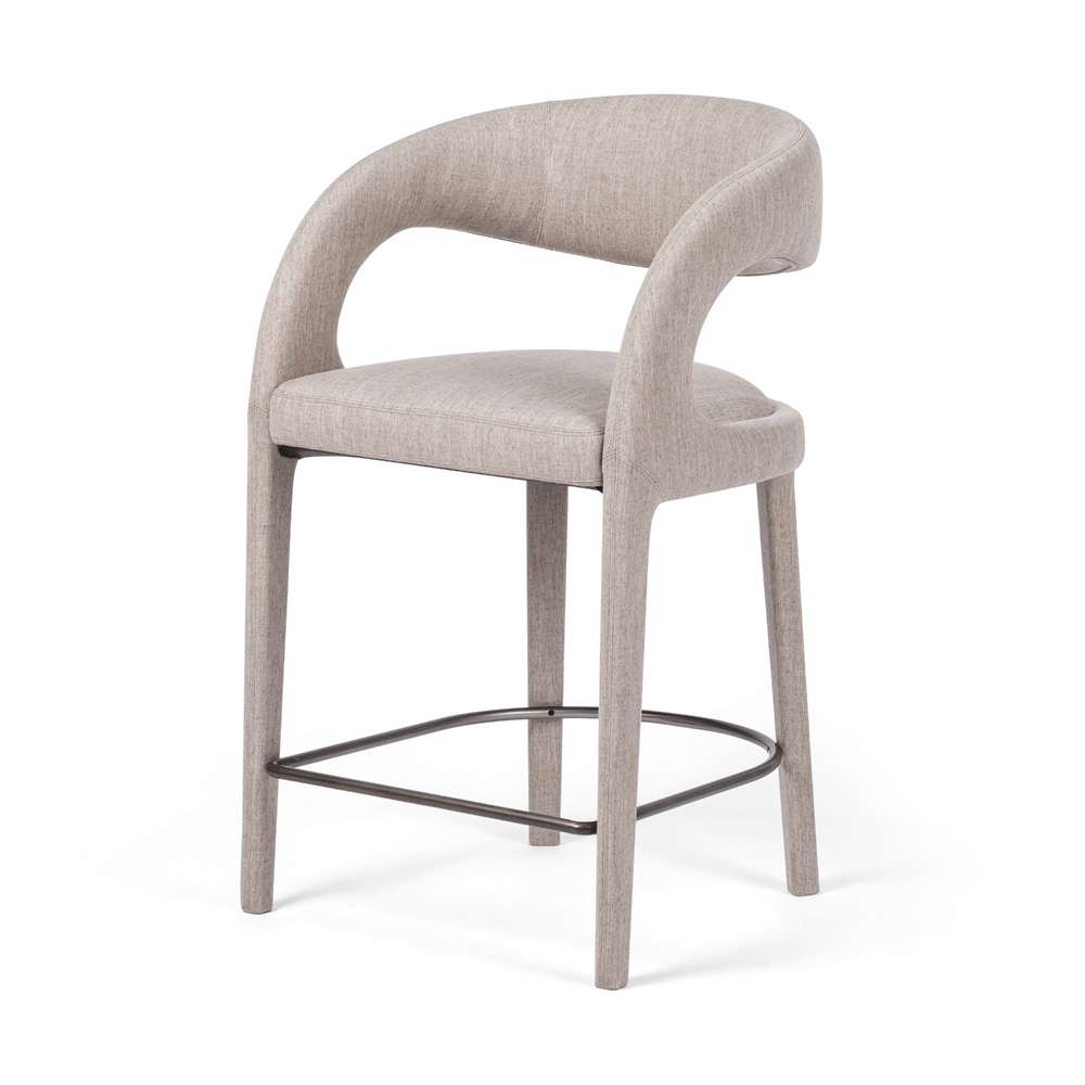 Four Hands - Hawkins Stool - Savile Flannel - Counter - 230067-015 veiw 1