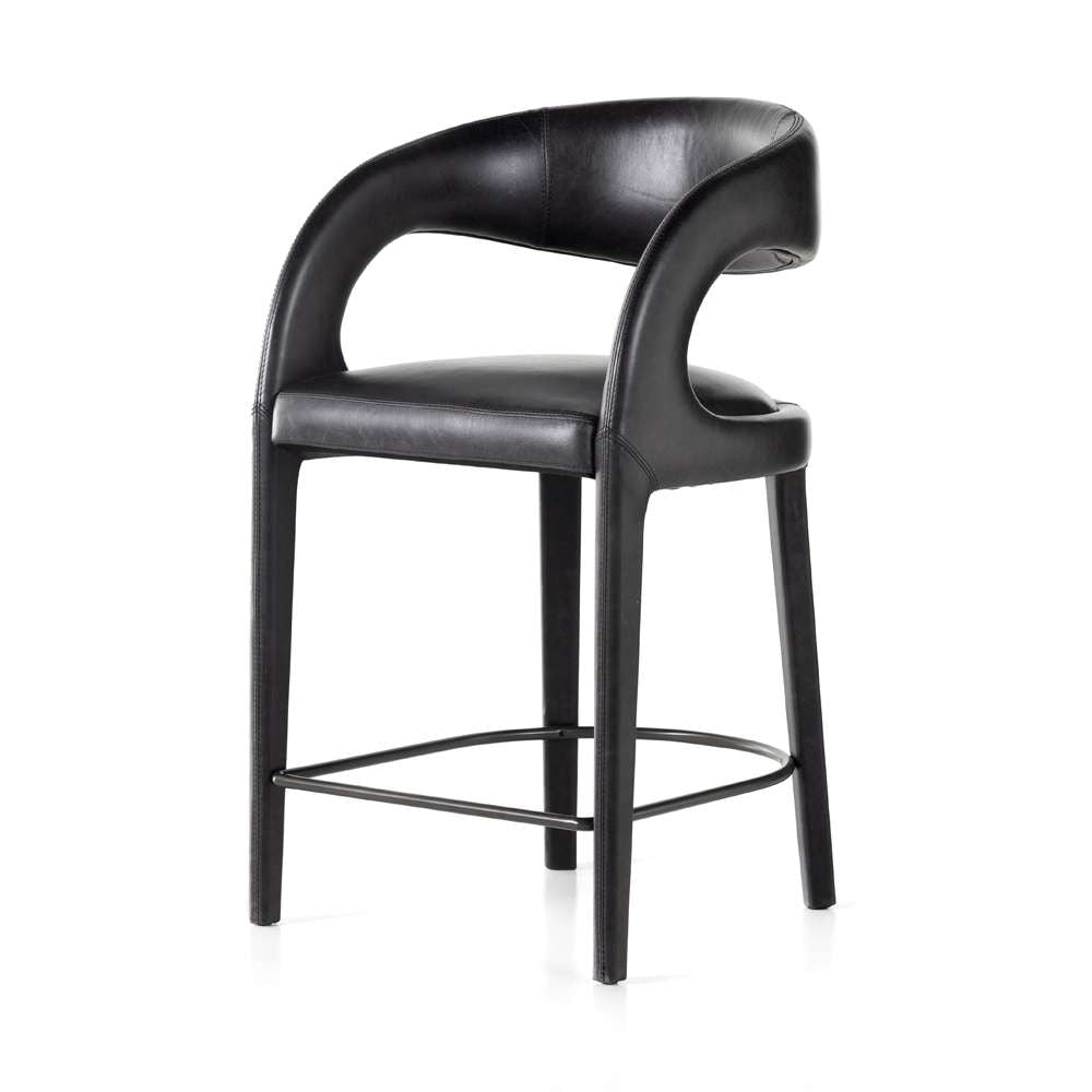Four Hands - Hawkins Stool - Sonoma Black - Counter - 230067-016 veiw 1