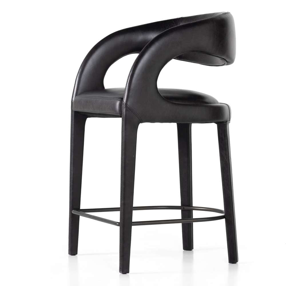 Four Hands - Hawkins Stool - Sonoma Black - Counter - 230067-016 veiw 3