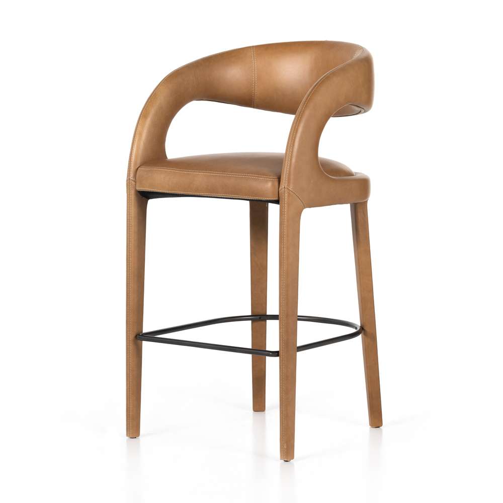 Four Hands - Hawkins Stool - Sonoma Butterscotch - Bar - 230067-011 veiw 1