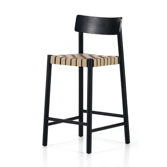 Four Hands - Heisler Stool - Almond Leathr Blnd - Counter - 229166-002 veiw 1