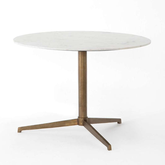 Four Hands - Helen Round Bistro Table - Polished White - 227091-002 veiw 1