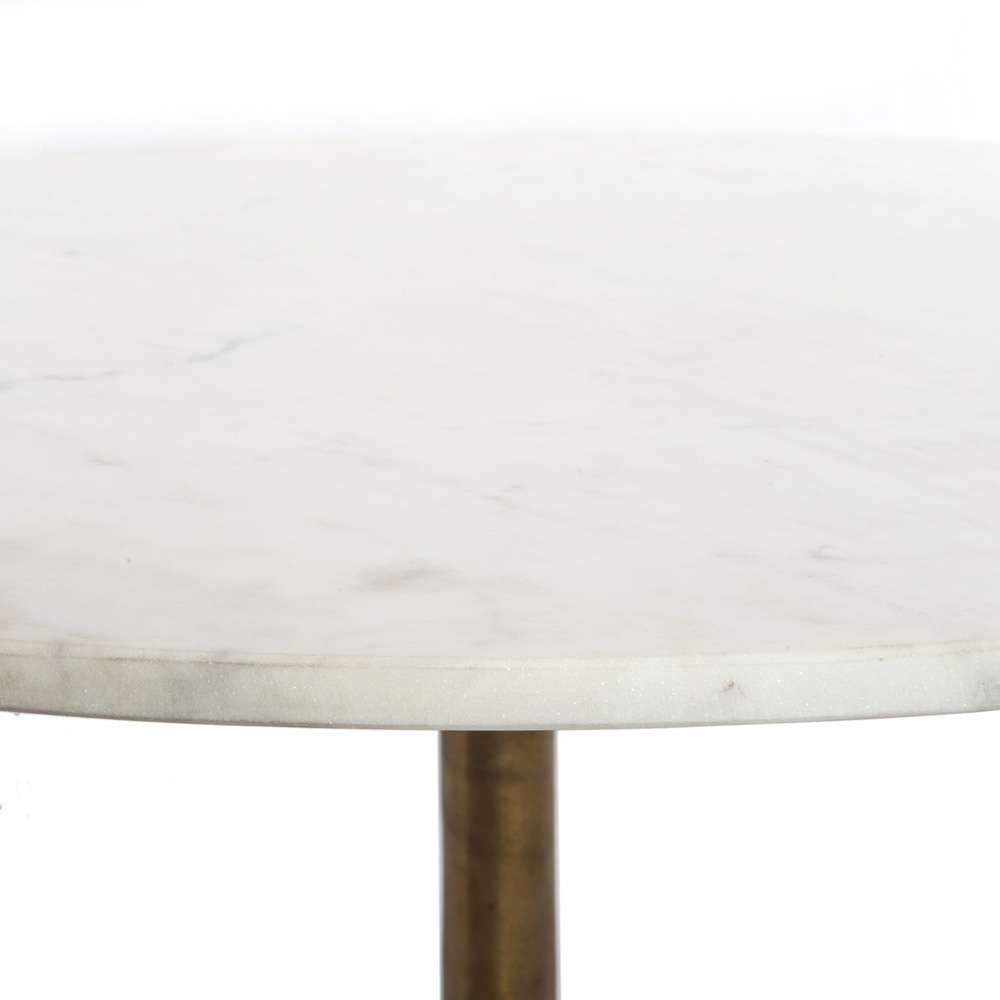 Four Hands - Helen Round Coffee Table - Polished White Marble - IMAR-241 veiw 6