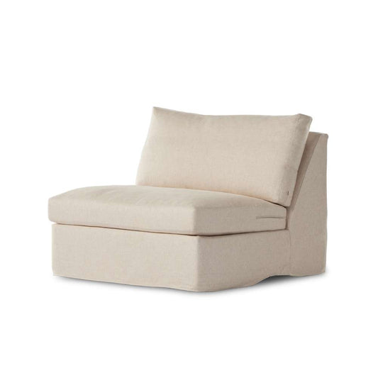 Four Hands - Helm - Delray Slipcover Armless Pc-Evr Otml - 237978-001 veiw 1