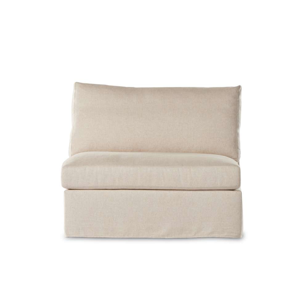 Four Hands - Helm - Delray Slipcover Armless Pc-Evr Otml - 237978-001 veiw 3