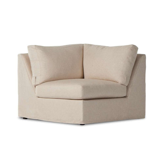 Four Hands - Helm - Delray Slipcover Corner Pc-Evere Oatmeal - 237979-001 veiw 1