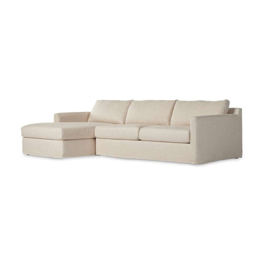 Four Hands - Helm - Hampton 2pc Slipcover Sec W/Laf Chs-Otml - 238940-001 veiw 1