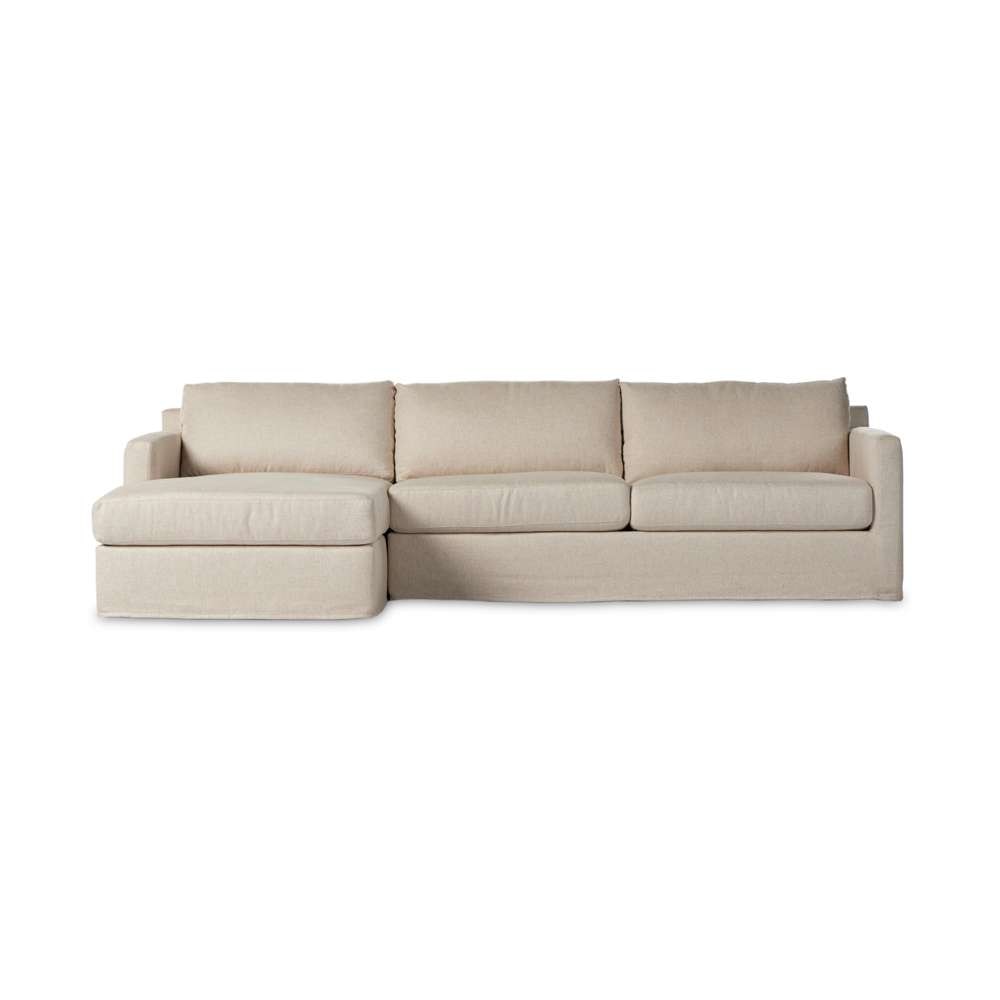 Four Hands - Helm - Hampton 2pc Slipcover Sec W/Laf Chs-Otml - 238940-001 veiw 4