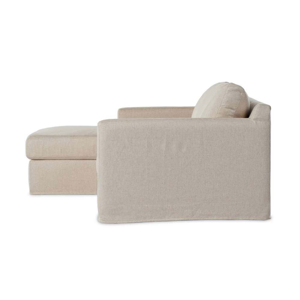 Four Hands - Helm - Hampton 2pc Slipcover Sec W/Laf Chs-Otml - 238940-001 veiw 5