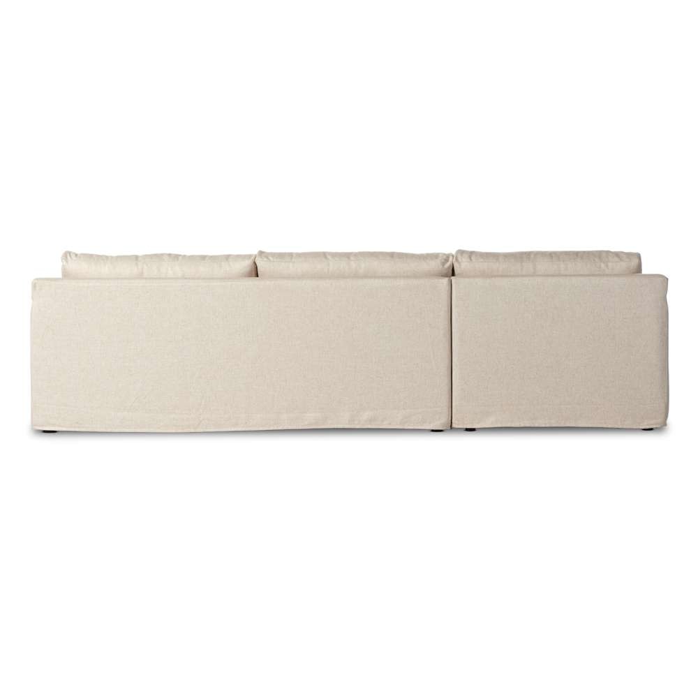 Four Hands - Helm - Hampton 2pc Slipcover Sec W/Laf Chs-Otml - 238940-001 veiw 6