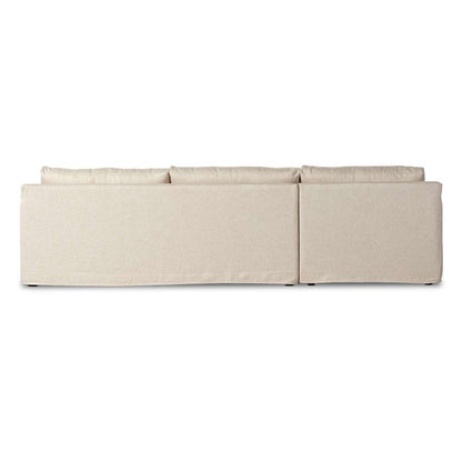 Four Hands - Helm - Hampton 2pc Slipcover Sec W/Laf Chs-Otml - 238940-001 veiw 6