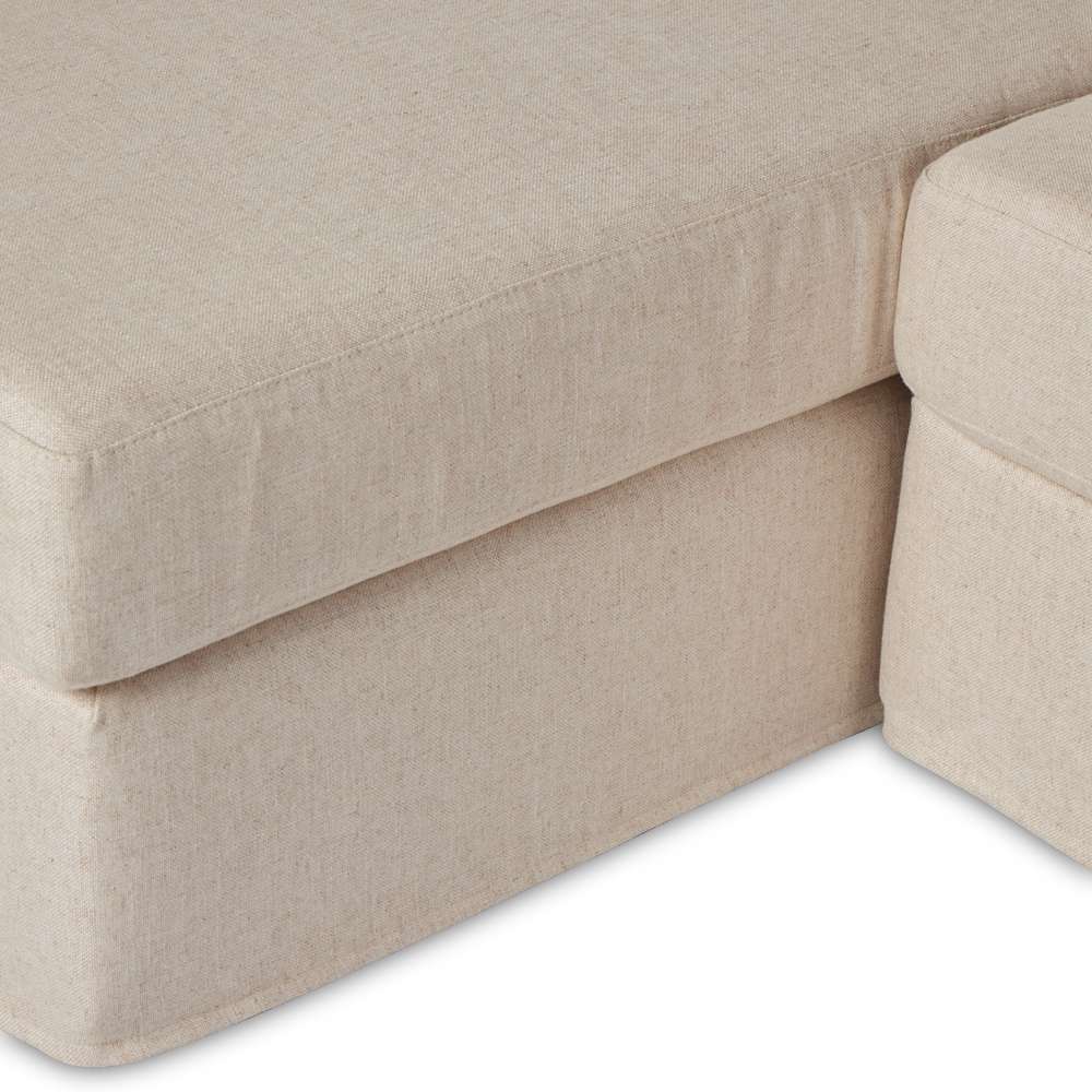 Four Hands - Helm - Hampton 2pc Slipcover Sec W/Laf Chs-Otml - 238940-001 veiw 8