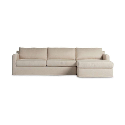 Four Hands - Helm - Hampton 2pc Slipcover Sec W/Raf Chs-Otml - 238941-001 veiw 3