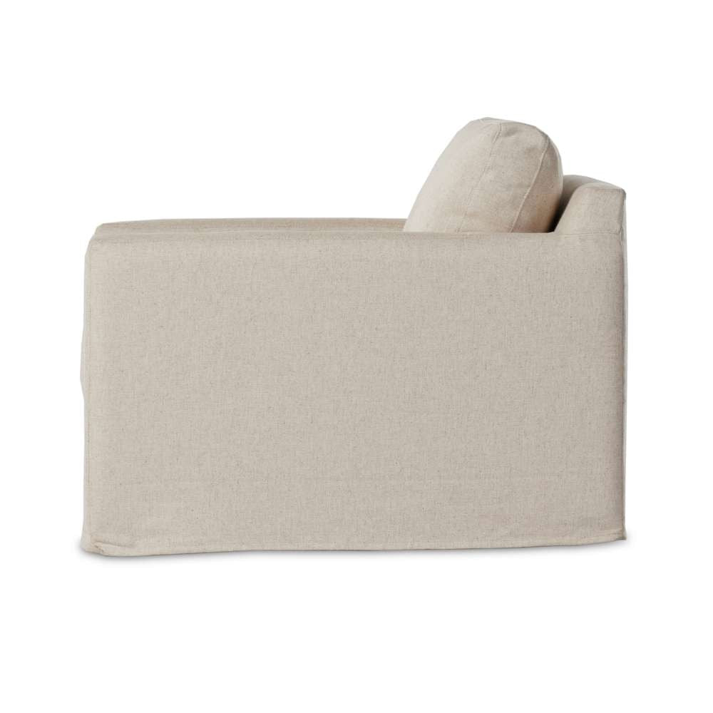 Four Hands - Helm - Hampton Slipcover Swivel Chr-Evere Otml - 237989-001 veiw 5