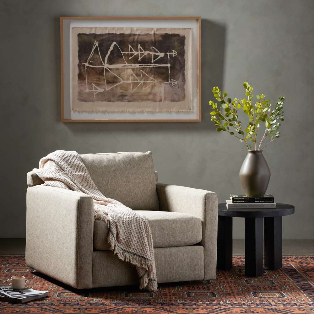 Four Hands - Helm - Hampton Swivel Chair-Delta Sand - 237988-001 veiw 2