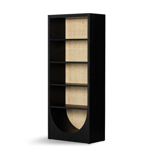 Four Hands - Higgs Bookcase - Brushed Ebony Oak Veneer - 225023-004 veiw 1