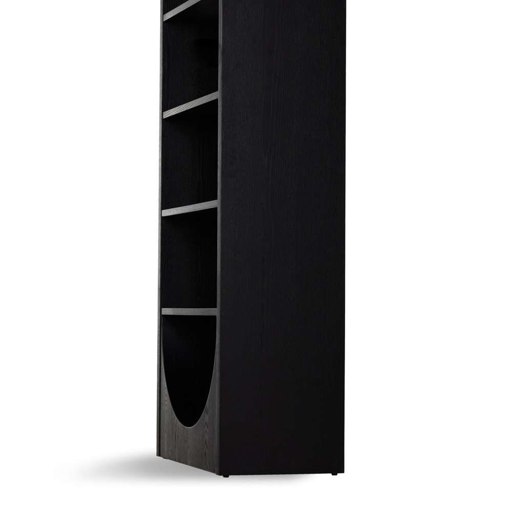 Four Hands - Higgs Bookcase - Brushed Ebony Oak Veneer - 225023-004 veiw 7