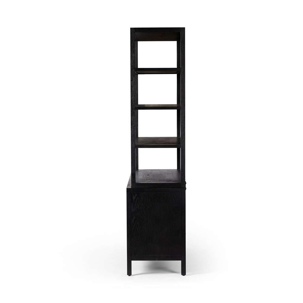 Four Hands - Hopkins Bookcase - Brushed Ebony Oak - 235271-001 veiw 7